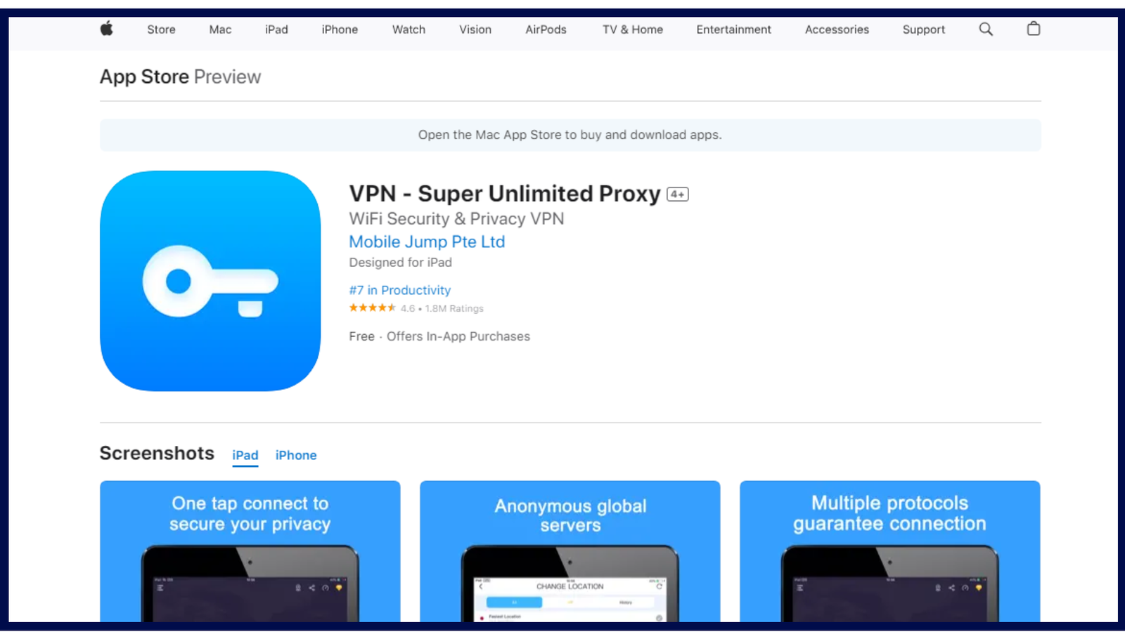 VPN for iPhone