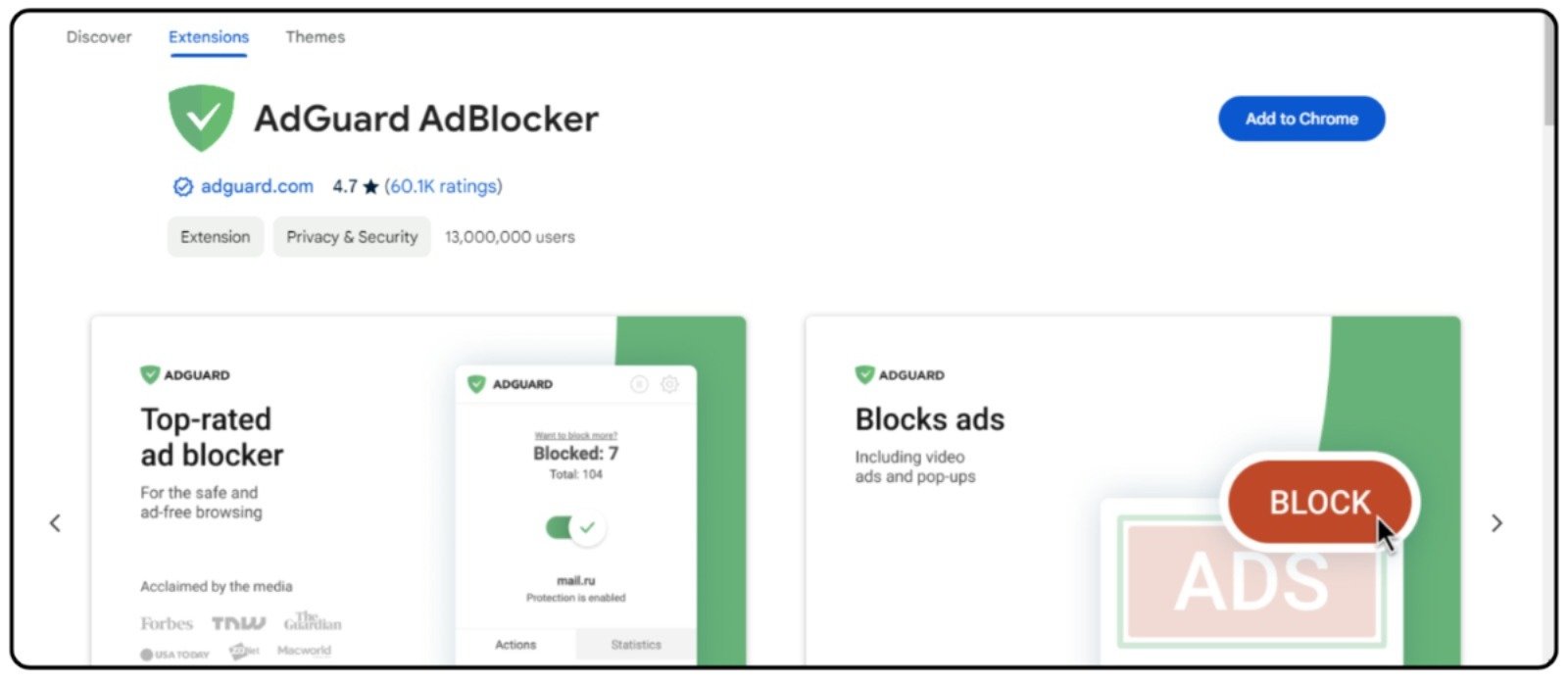 AdBlock Extensions for Chrome