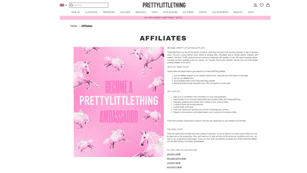 fashion affiliate programs